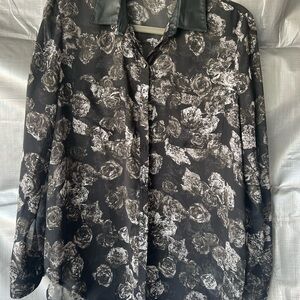 Rock & Republic Black and Gray blouse